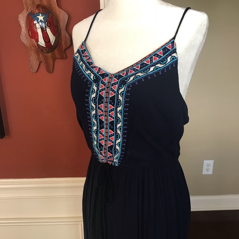 Long blue dress